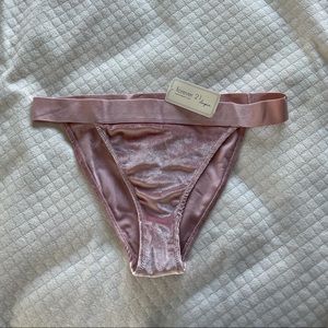 NWT forever 21 light pink velvet underwear